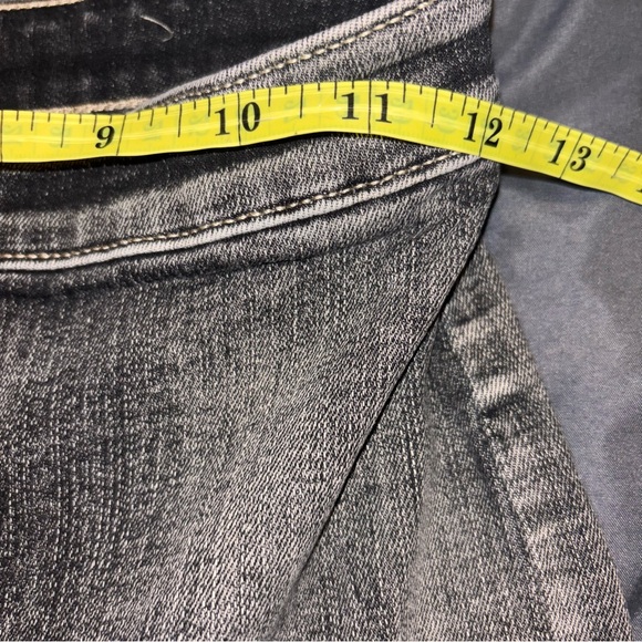 POL Boho Ruffle Peasant Top + Distressed Flare Jeans Outfit Small - Picture 11 of 13